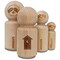 Outhouse Silhouette Toilet Rubber Stamp for Stamping Crafting Planners